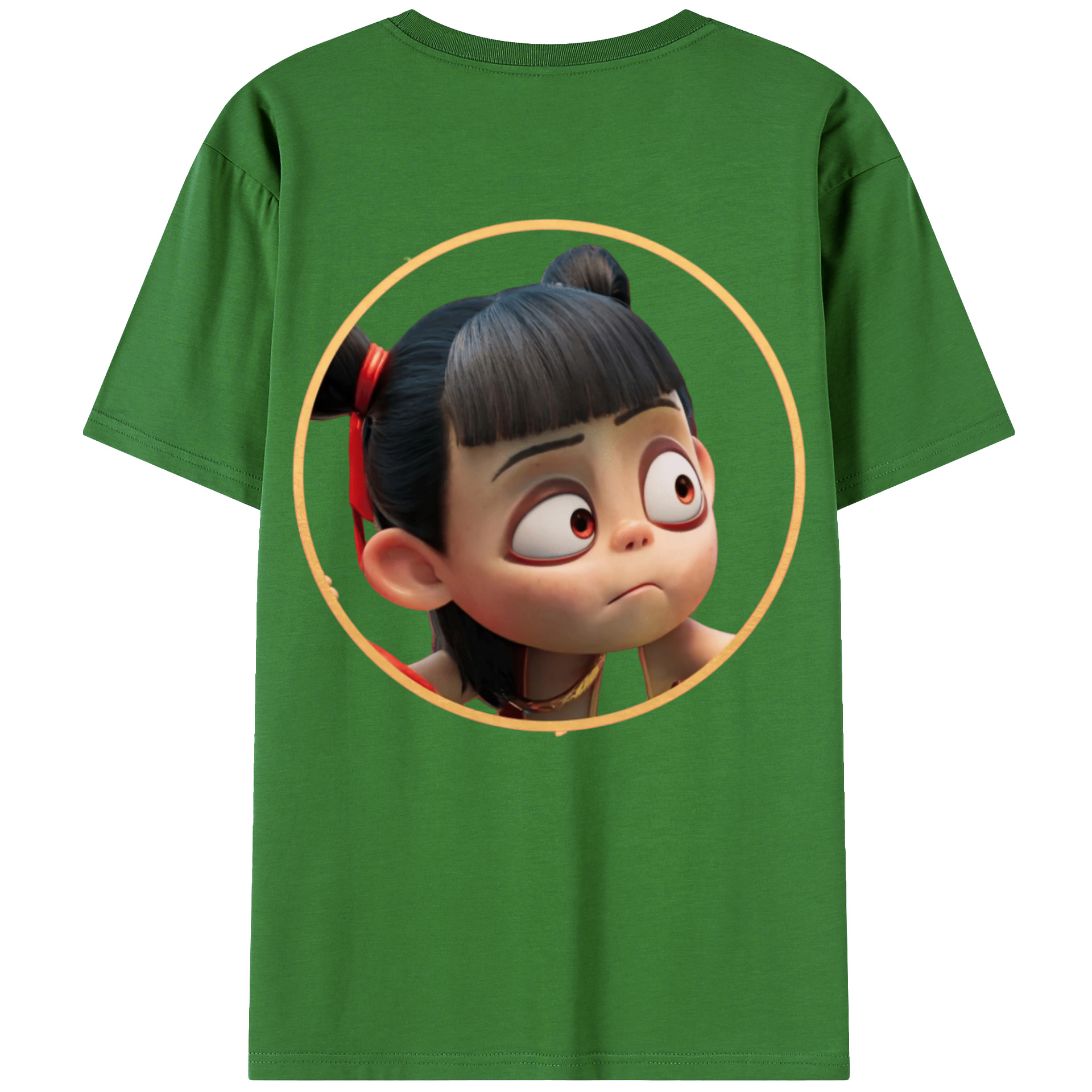 （画像用） Ne Zha 2 ナタ 魔童の大暴れ レディース半袖Tシャツ(バックプリント)
